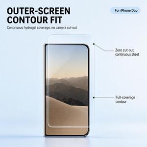 Protection d'écran avec kit d'installation pour <span class=keywords><strong>iPhone</strong></span> Duo, protection d'écran double, EPU TPU, boîte de vente au détail, vente en gros - Product Image 3