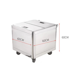 VICTORY KITCHEN équipement de restaurant commercial de seau de riz et de farine d'acier inoxydable résistant pour le supermarché - Product Image 5