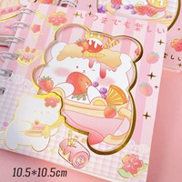 Vente en gros de carnet de notes écologique kawaii pour enfants mignons écoliers dessin animé fraise ours mignon carnet