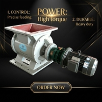 ZHENHAN Nouveau déchargeur rotatif à vis sans fin en acier inoxydable de type étoile, certifié CE, robuste, pour collecteurs de poussière et convoyeurs
