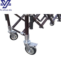 Chariot de transport de cercueil pliable pour funérailles, chariot d'église manuel