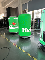 Boîtes et bouteilles gonflables géantes personnalisées pour la publicité de boissons, boîte et bouteille gonflables