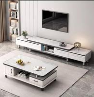 Meubles de luxe pour la maison et le bureau, meuble TV, tables basses, table d'appoint, socle carré, table basse en marbre