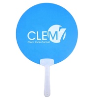Kipas Tangan Plastik Pp Murah Kustom dengan Pegangan Tengah untuk Hadiah Promosi