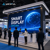 Écran LED d'intérieur P1.25 pour affichage en salle d'exposition avec option COB, pas fin, HD, pour affichage public, installation fixe