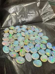 Cabujones de ópalo etíope de calidad hermosa, venta al por mayor, cabujones de ópalo etíope de forma ovalada de tamaño uniforme sueltos - Product Image 2