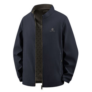 Veste décontractée coréenne à col baseball pour homme, nouvelle collection printemps-automne-hiver 2025, coupe jeune et mature, chaude et coupe-vent - Product Image 5