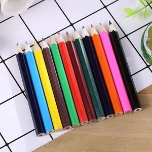 Lot de crayons hexagonaux miniatures personnalisés en gros, kit de papeterie promotionnel avec logo pour la peinture des enfants - Product Image 4