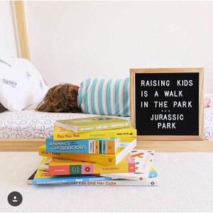Wooden Letter <b>Board</b> Felt Message <b>Board</b> Square Office Home Decor DS7526 - Product Image 4