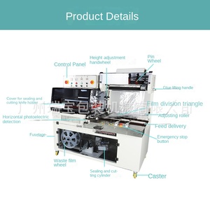 Machine de rétrécissement de coupe de cachetage entièrement automatique pour l'emballage de <span class=keywords><strong>film</strong></span> alimentaire facile à utiliser approvisionnement ventes mensuelles 1,000 pièces - Product Image 4