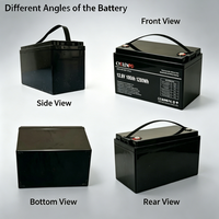 Baterai LiFePO4 12V 100Ah Grosir OEM Paket Baterai Lithium Kustom dengan BMS untuk Pengganti Aki Timbal Asam Solar RV