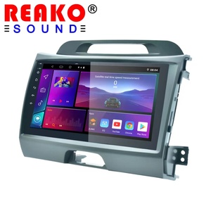 Xe đài phát thanh stereo cho Kia Sportage <span class=keywords><strong>3</strong></span> <span class=keywords><strong>Android</strong></span> <span class=keywords><strong>9</strong></span> inch màn hình cảm ứng AHD <span class=keywords><strong>2</strong></span> DIN 8 lõi Wifi GPS FM BT DSP Carplay gương liên kết - Product Image 1