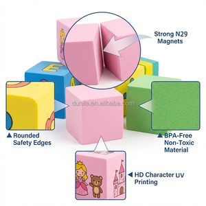 Nouveaux Blocs de Construction Magnétiques Aléatoires 2026, Grandes Tuiles et Cubes 3D, Jouet STEM Sûr et Non Toxique, Certifié CE EN71, Jeu Créatif pour Enfants, Prêt à Expédier - Product Image 3
