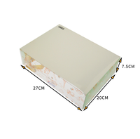 Boîte en plastique PVC transparente pliable, écologique, avec logo personnalisé OEM, emballage givré pour serviettes de bain, maison, hôtel, salle de bain des invités