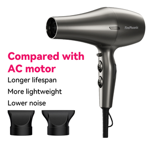 Sèche-cheveux professionnel FirePhoenix 6200 MAX PRO 21m/s Airflow BLDC 3000W Turbo Boost avec buses en silicone - Product Image 4