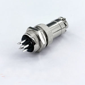 Conector de Aviación GX12 de 12 mm para Automoción, 2-6 Pines, Soldadura DIN, 5A-125V, Contacto de Cobre, Panel de Chasis Metálico, Macho y Hembra - Product Image 6