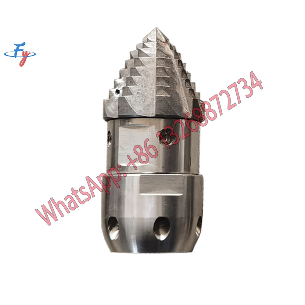 Good Quality High Pressure Stainless Steel Spray Rotating sewer Cleaning Nozzle Pipe Cleaning Nozzle