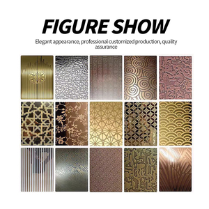 SUS304 thép không gỉ tấm 4x8 thang máy trang trí tường kim loại PVD lớp phủ màu khắc tường trang trí cho bệnh viện trường học - Product Image 5