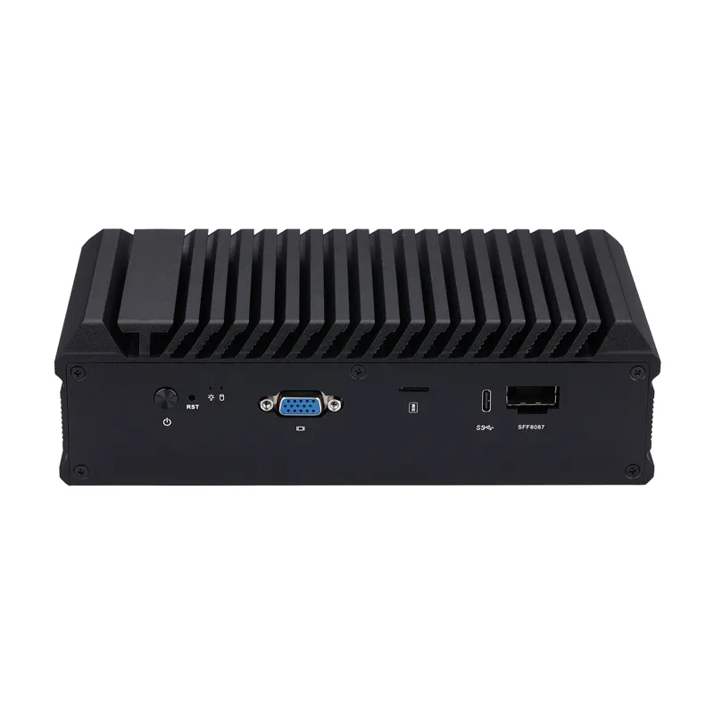 Qotom Q20322G9-S20 nuovo telaio 2*10G SFP + 5*2.5G LAN Port Mini PC Intel Atom C3558R per Appliance di rete