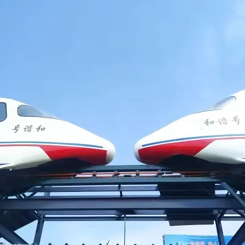 Train de loisirs avec logo personnalisé, train électrique vr pour parc d'attractions