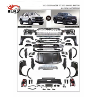 Kit carrosserie pour Ford Ranger T6 T7 T8, mise à niveau vers le style Ranger T9 Raptor, kit de conversion de pick-up avec assemblage de phares et de feux arrière