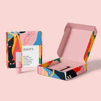 Boîte cadeau personnalisée de luxe légère et recyclable en carton ondulé auto-assemblable pour anniversaire, aromathérapie, café, boissons, bougies parfumées, avec revêtement UV