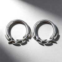 Nouveau design 2026 Anneau de nez en Titane ASTM F136 16G, Anneau segmenté articulé Clikers, Bijoux de piercing corporel et boucles d'oreilles