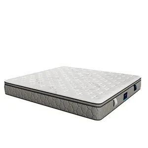 Colchón de cama de lujo a la venta calidad látex estrella tamaño King espuma viscoelástica colchón de muelles muebles para el hogar colchón de tela suave