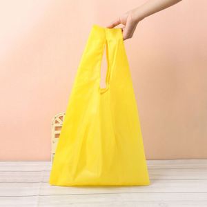 Sac de courses pliable en nylon écologique personnalisé en gros, sac pliable en polyester de qualité supérieure - Product Image 5