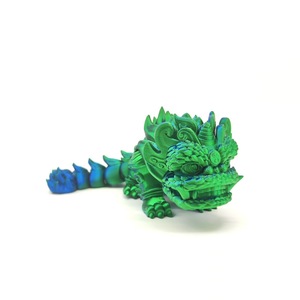 Figurine de danse du lion imprimée en 3D avec articulations mobiles - Cadeau de collection porte-bonheur pour garçons et filles - Product Image 2