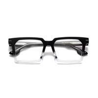 Benyi Classique Noir Acétate Designer Lunettes Cadre Hommes Carré Mode Lunettes avec Décorations Élégantes