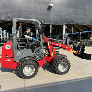 Cargadora de Ruedas Compacta con Motor Kubota, Cucharón de 0.28 m³, Acoplador Rápido, Minicargadora Agrícola, Cargadora Diesel Versátil W1160, Venta al por Mayor - Product Image 3