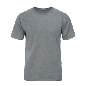 T-shirt en coton blanc uni pour homme, coupe ajustée, col rond, logo personnalisé imprimé, manches courtes, style formel, blanc, 180g, écologique - Product Image 1
