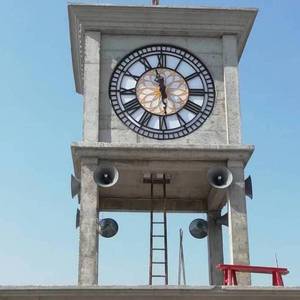 Máy Vi Tính Điều Khiển 1-5M Đường Kính Đôi Mặt Kim Điện Từ Đại Học Kim Loại Khung Tháp Đồng Hồ Thạch Anh Đồng Hồ Treo Tường - Product Image 1