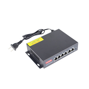 PoE <b>Switch</b> 4 Port 52V Industrial <b>Ethernet</b> With LAN NVR Ports For Surveillance Monitoring - Product Image 2