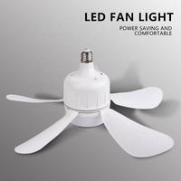 Ventilateur de plafond moderne pour salon et chambre à coucher, durable, PP+Moteur, mini 5 pales, intérieur, 6500K, 20000 heures, ampoule LED, variateur d'intensité, télécommande