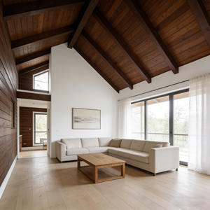 <span class=keywords><strong>Casa</strong></span> de Madera Sólida de Una Planta, <span class=keywords><strong>Estilo</strong></span> Nórdico, Chalet, Villa Prefabricada, <span class=keywords><strong>Casa</strong></span> de Vacaciones en el Bosque con Ventana Triangular Panorámica - Product Image 4