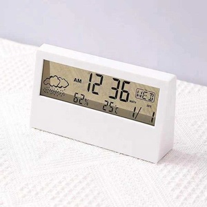 Escritorio de dormitorio multifuncional, mesita de noche silenciosa creativa, reloj <span class=keywords><strong>despertador</strong></span> Digital minimalista de estilo japonés - Product Image 5