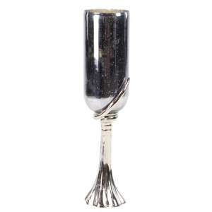 Bougeoir avec bougeoir en verre pour centre de table de mariage, décorations, bougeoir en aluminium de haute qualité - Product Image 5