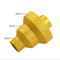 Qualité professionnelle Dimoand scie cloche foret étagé 20mm 35mm 50mm tailles ouverture facile utilisation polyvalente brasé sous vide pour longtemps