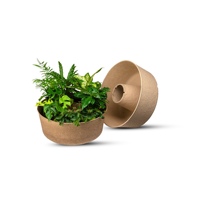 Pots à semis écologiques biodégradables en pulpe de papier, plateaux de démarrage pour pépinière, pour l'agriculture, moulage de pulpe pressée à l'humide