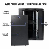 Armoire réseau 12U 19 pouces en acier laminé à froid, rack de serveur mural, boîtier pour équipement de données, fabrication OEM personnalisée