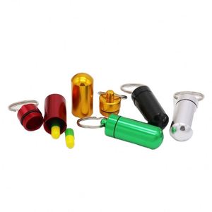 Boîte à pilules en aluminium de bonne qualité 2024, porte-clés portable, étanche, petite boîte à pilules hebdomadaire - Product Image 1