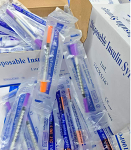 Siringa per Insulina da Laboratorio 0.3ml 0.5ml 1ml 29G 30G 31G 32G 100U con Tappo Viola - Product Image 1