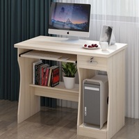 Bureau d'ordinateur compact en bois pour la maison, table simple pour chambre à coucher, bureau d'écriture de base pour étudiants, bureau de travail