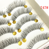 Cils à Bande Invisible 10 Paires, Faux Cils 3D en Vison Synthétique, Courts et Naturels, Bande Transparente, Extension de Cils Doux