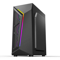Casing Komputer & Tower Lovingcool Langsung dari Pabrik, Casing PC Desktop ATX, Casing Komputer Gaming, Mendukung Kipas RGB 120mm