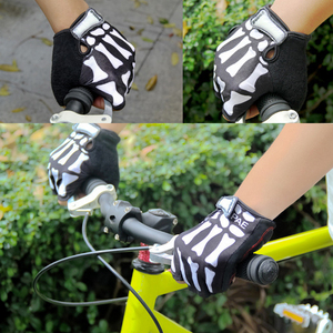 Ciclismo medio dedo nylon al aire libre esqueleto fantasma garra bicicleta <span class=keywords><strong>de</strong></span> monta&amp;ntilde;a al aire libre guantes <span class=keywords><strong>de</strong></span> nieve - Product Image 5