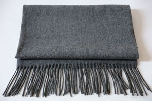 100% <b>Wool</b> Scarf Custom Logo Oversized Solid Color Tassel Fringe Winter Long Shawl <b>Wrap</b> Muffler Factory Direct Wholesale - Product Image 2