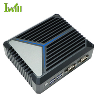 OEM Factory N100 Mini PC 4-Core Dual 2 LAN Ethernet Ubuntu Win 10 11 Nuc Nano PC industrial sin ventilador para kiosco GDDR4 AU